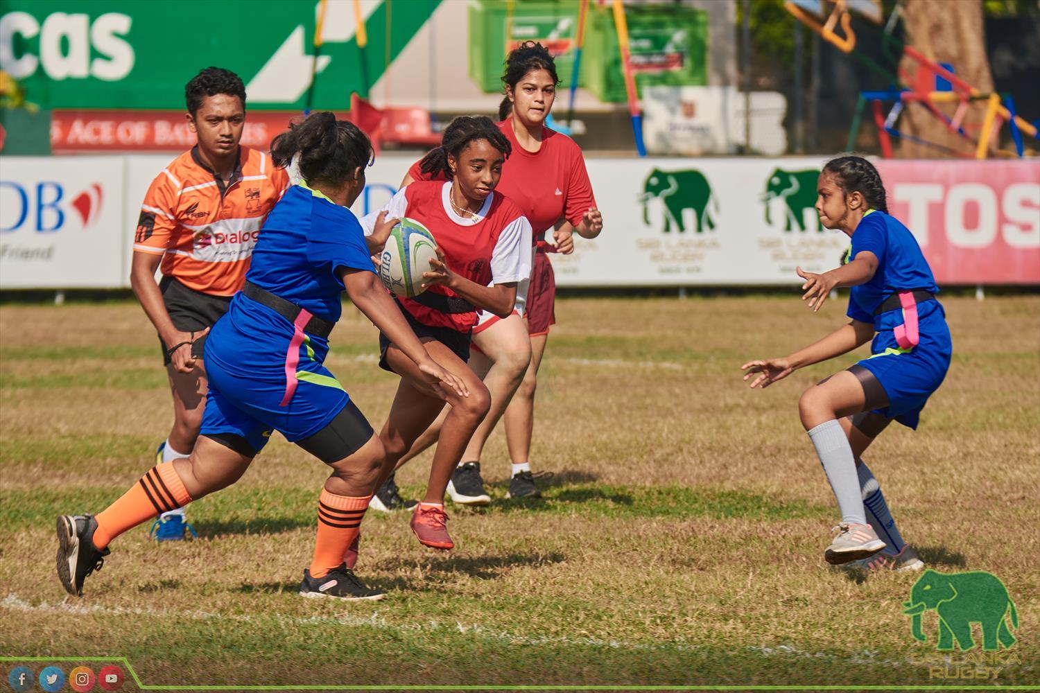 Sri Lanka Rugby official | Inter Schools Girls under 19 Tag Rugby Tournament for Empowered Women's Cup organised by SLR