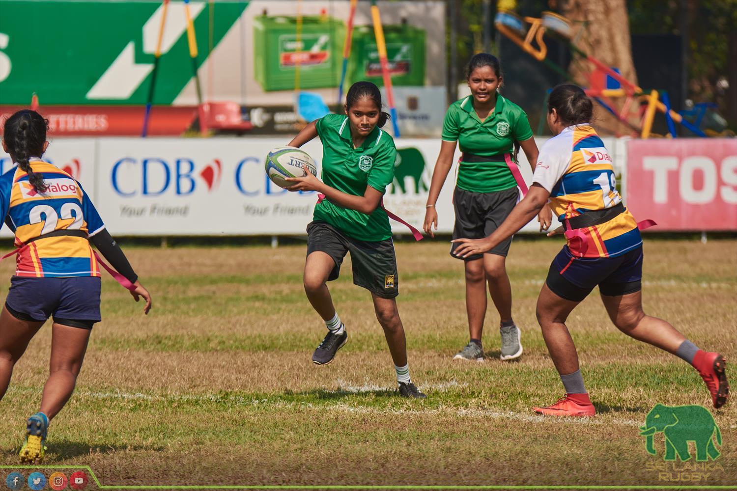 Sri Lanka Rugby official | Inter Schools Girls under 19 Tag Rugby Tournament for Empowered Women's Cup organised by SLR