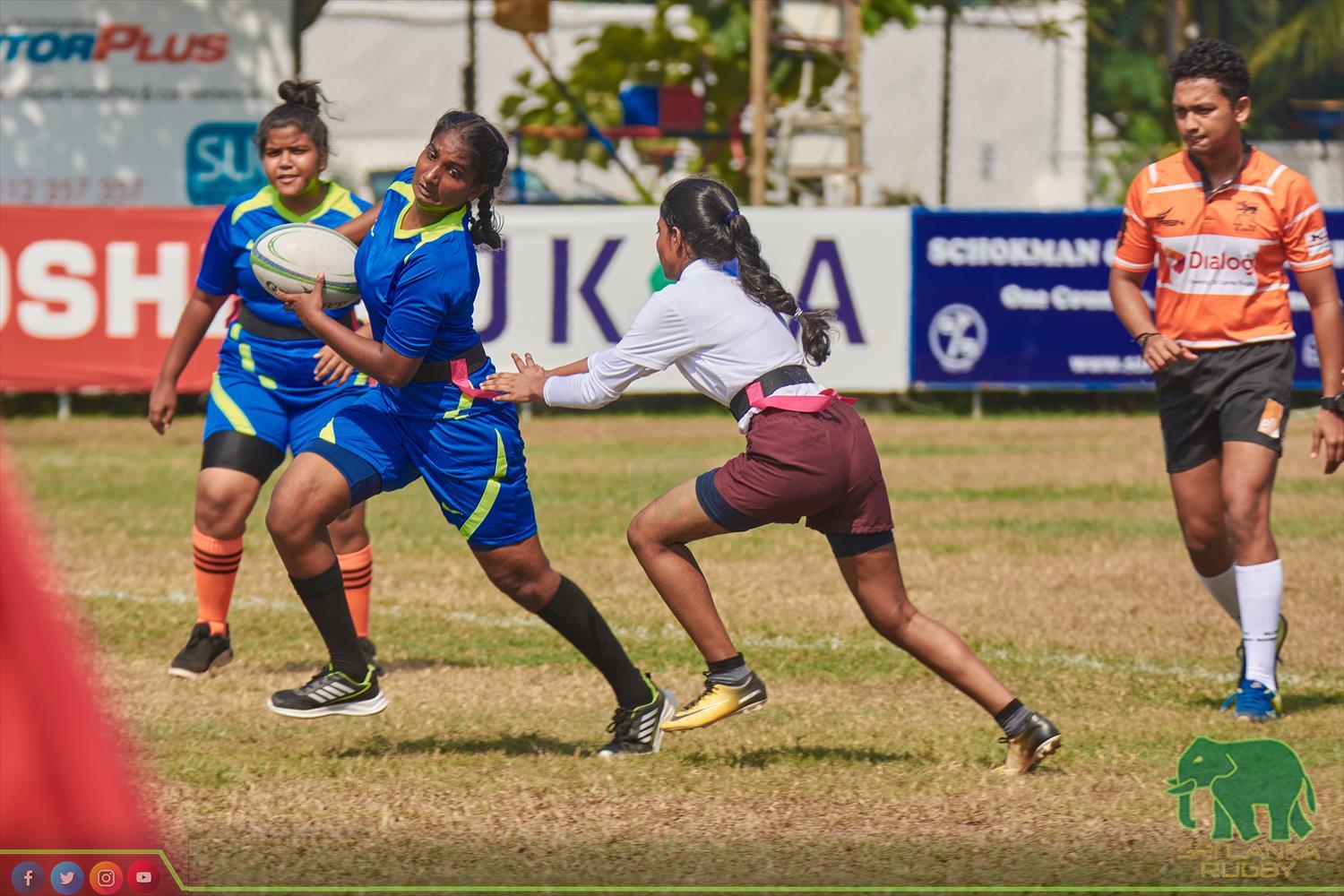 Sri Lanka Rugby official | Inter Schools Girls under 19 Tag Rugby Tournament for Empowered Women's Cup organised by SLR