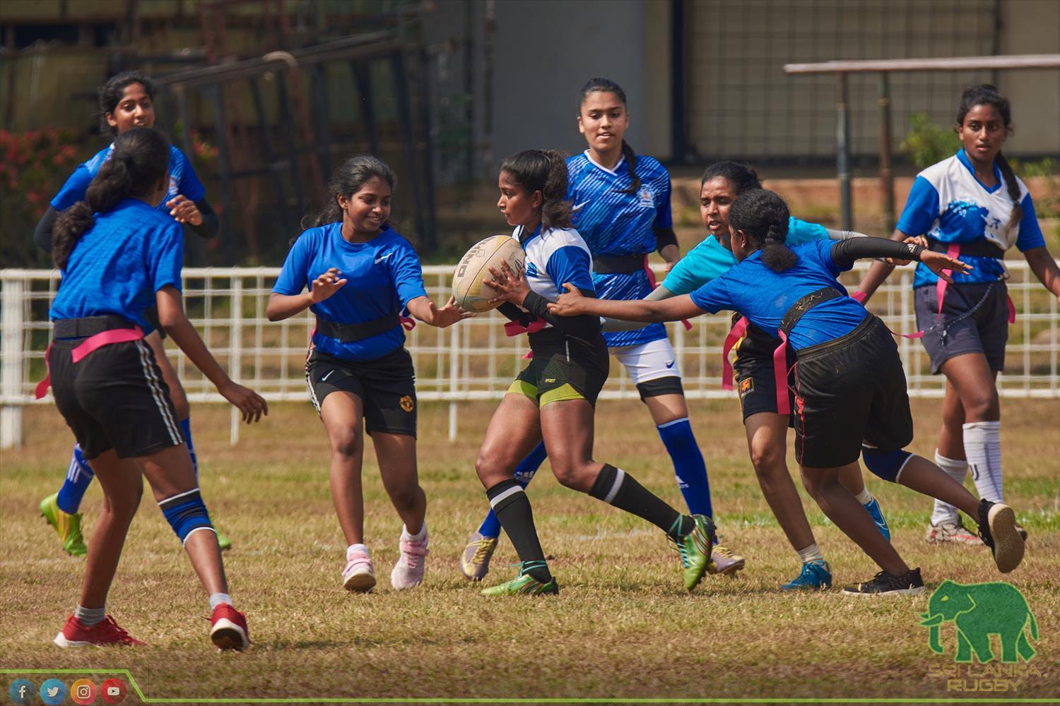 Sri Lanka Rugby official | Inter Schools Girls under 19 Tag Rugby Tournament for Empowered Women's Cup organised by SLR