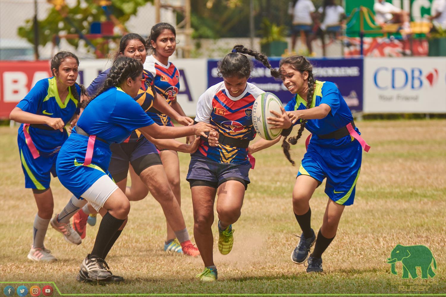 Sri Lanka Rugby official | Inter Schools Girls under 19 Tag Rugby Tournament for Empowered Women's Cup organised by SLR