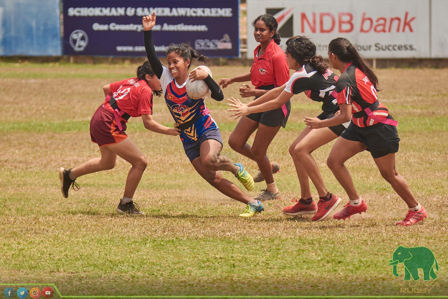 Sri Lanka Rugby official | Inter Schools Girls under 19 Tag Rugby Tournament for Empowered Women's Cup organised by SLR