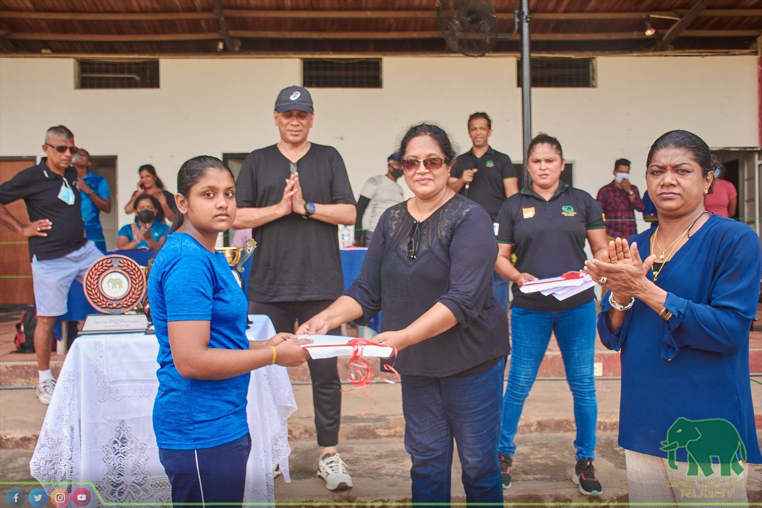 Sri Lanka Rugby official | Inter Schools Girls under 19 Tag Rugby Tournament for Empowered Women's Cup organised by SLR