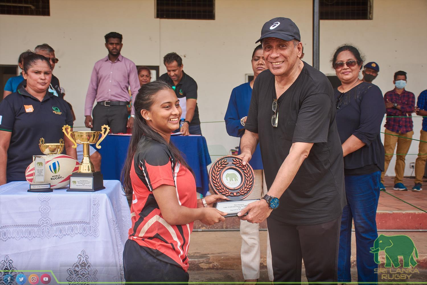 Sri Lanka Rugby official | Inter Schools Girls under 19 Tag Rugby Tournament for Empowered Women's Cup organised by SLR