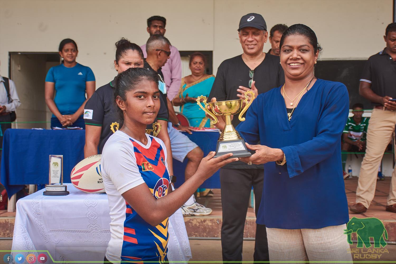 Sri Lanka Rugby official | Inter Schools Girls under 19 Tag Rugby Tournament for Empowered Women's Cup organised by SLR