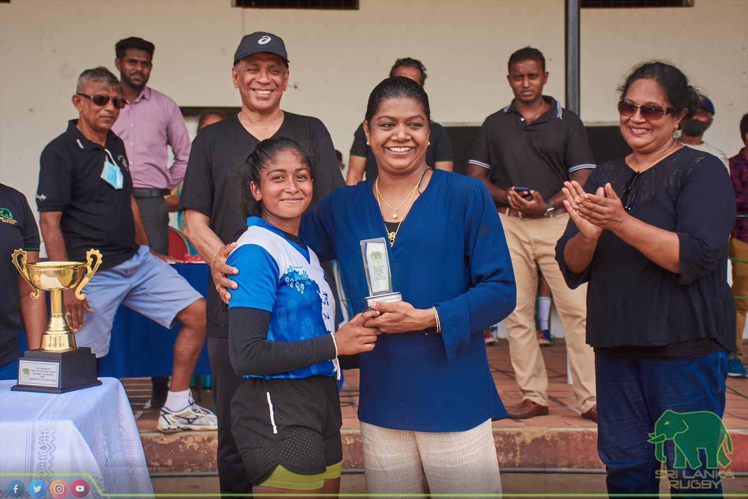 Sri Lanka Rugby official | Inter Schools Girls under 19 Tag Rugby Tournament for Empowered Women's Cup organised by SLR