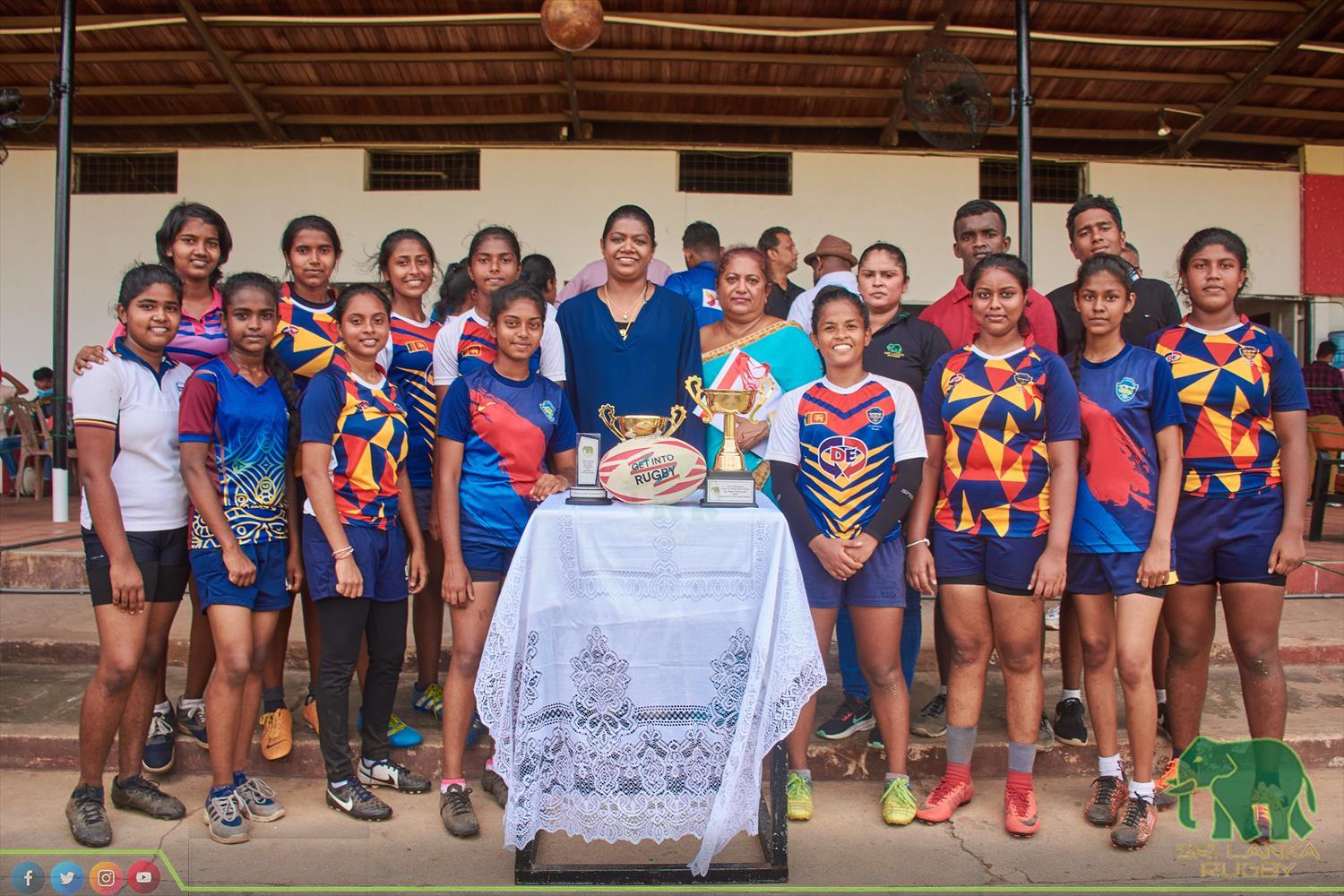 Sri Lanka Rugby official | Inter Schools Girls under 19 Tag Rugby Tournament for Empowered Women's Cup organised by SLR