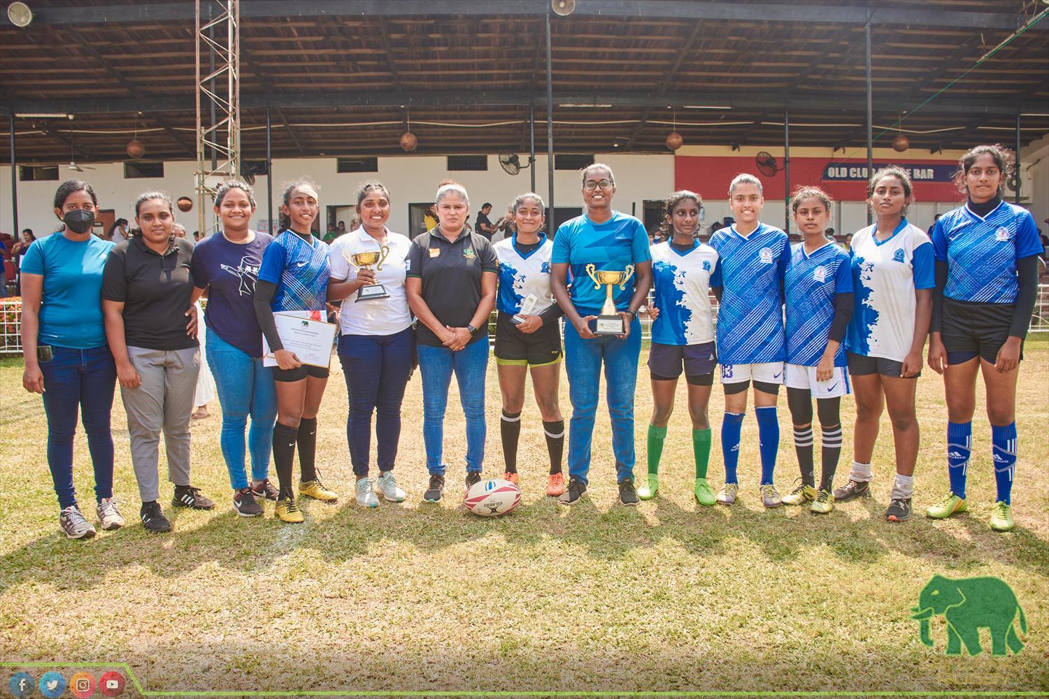 Sri Lanka Rugby official | Inter Schools Girls under 19 Tag Rugby Tournament for Empowered Women's Cup organised by SLR