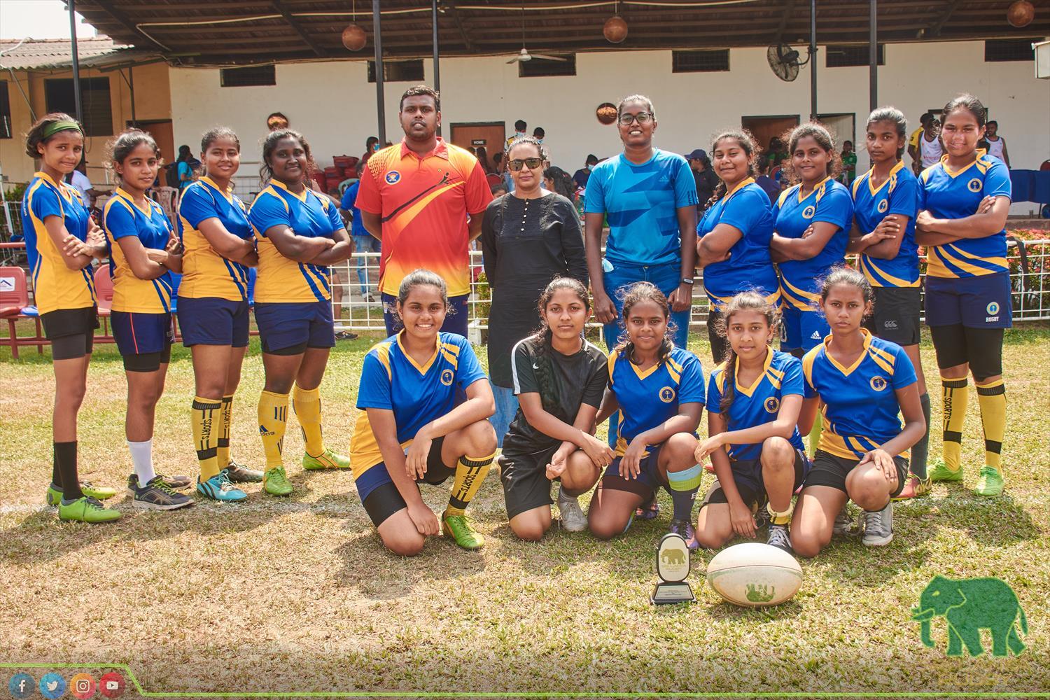 Sri Lanka Rugby official | Inter Schools Girls under 19 Tag Rugby Tournament for Empowered Women's Cup organised by SLR