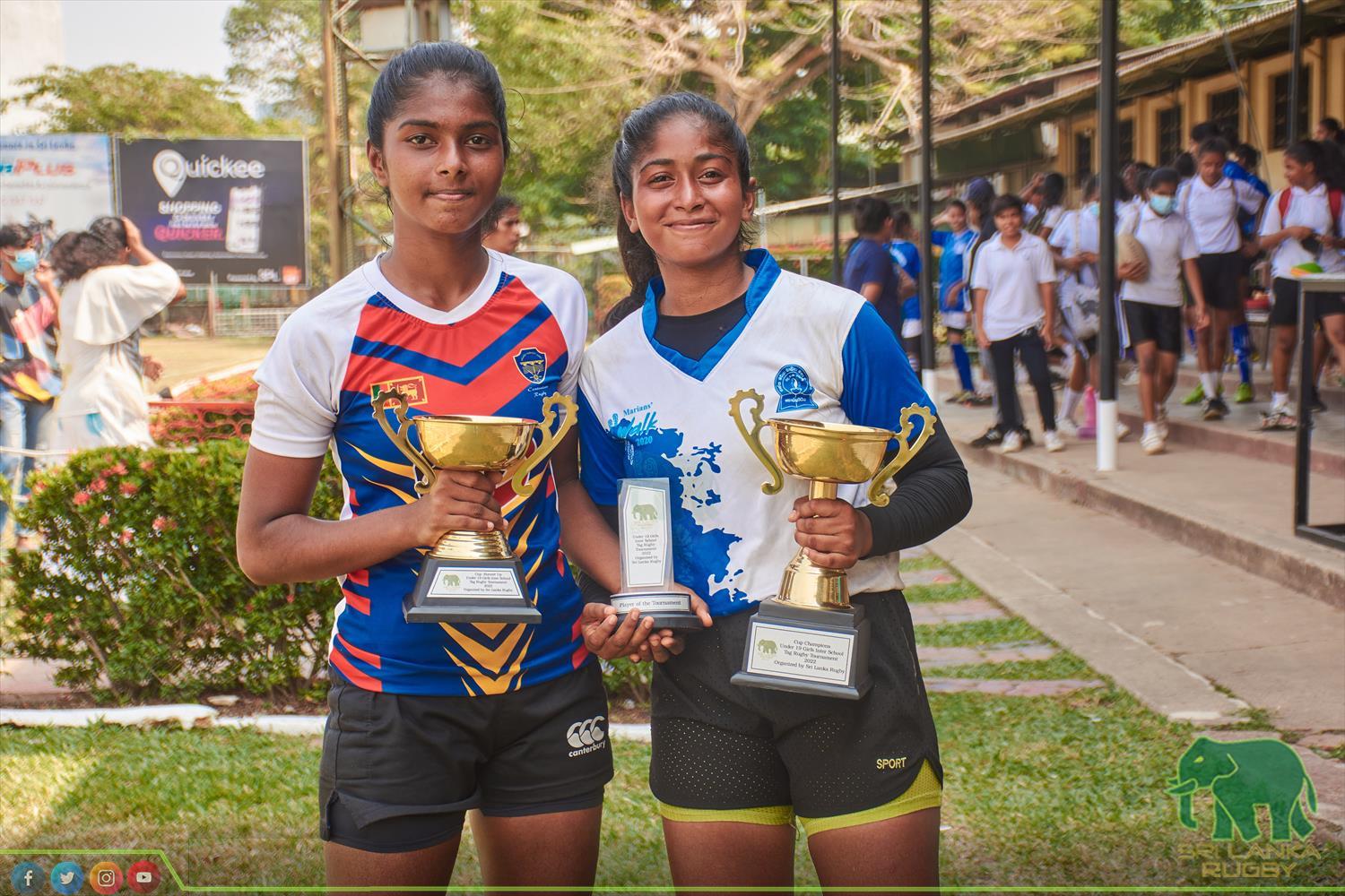 Sri Lanka Rugby official | Inter Schools Girls under 19 Tag Rugby Tournament for Empowered Women's Cup organised by SLR