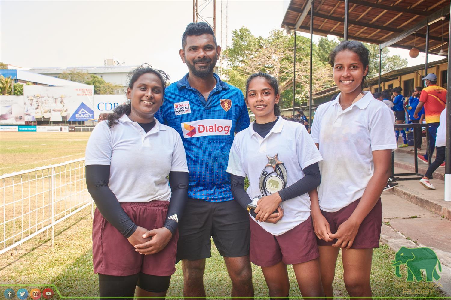 Sri Lanka Rugby official | Inter Schools Girls under 19 Tag Rugby Tournament for Empowered Women's Cup organised by SLR