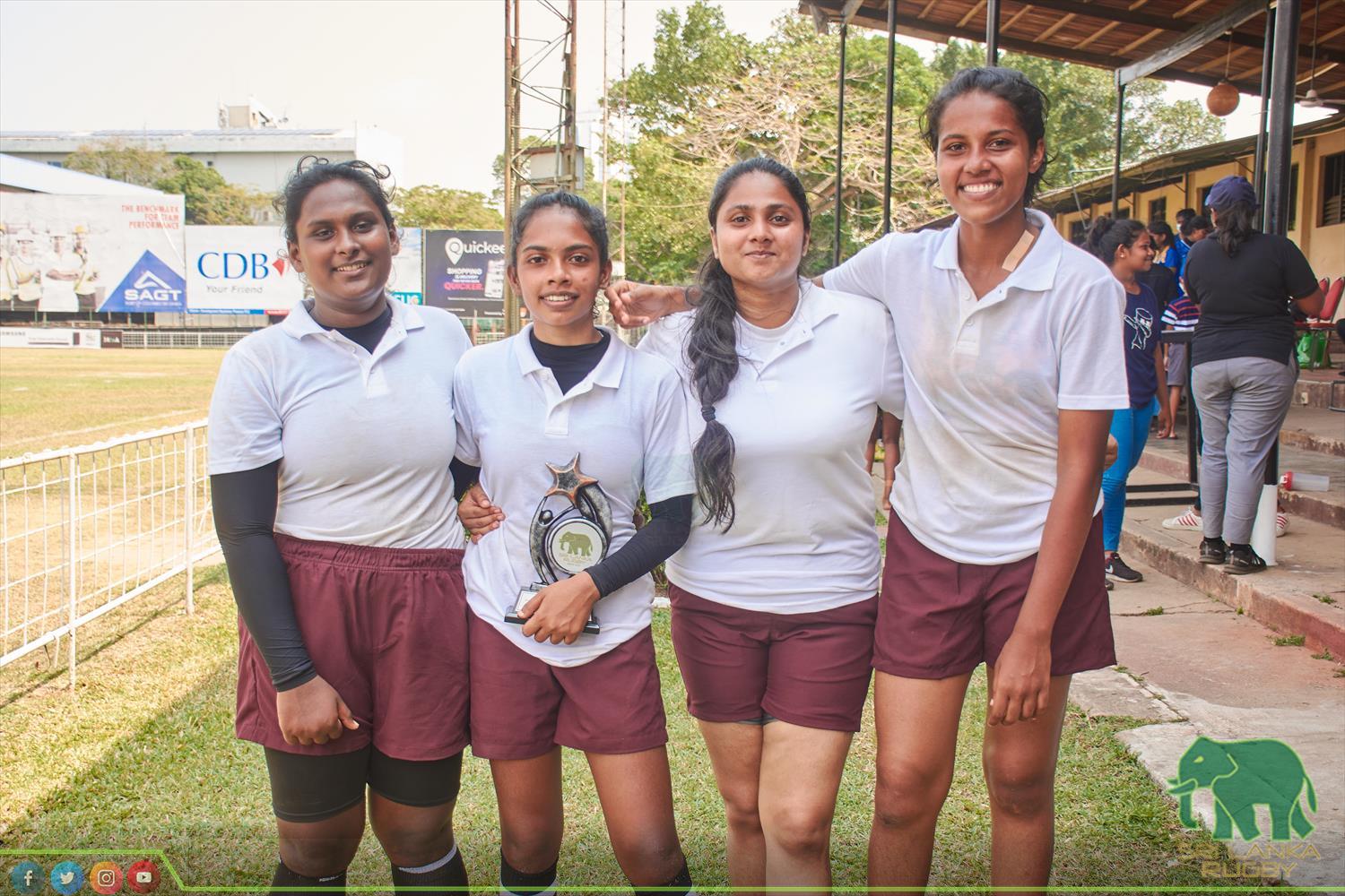 Sri Lanka Rugby official | Inter Schools Girls under 19 Tag Rugby Tournament for Empowered Women's Cup organised by SLR