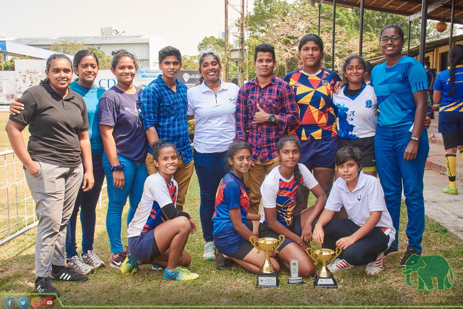 Sri Lanka Rugby official | Inter Schools Girls under 19 Tag Rugby Tournament for Empowered Women's Cup organised by SLR