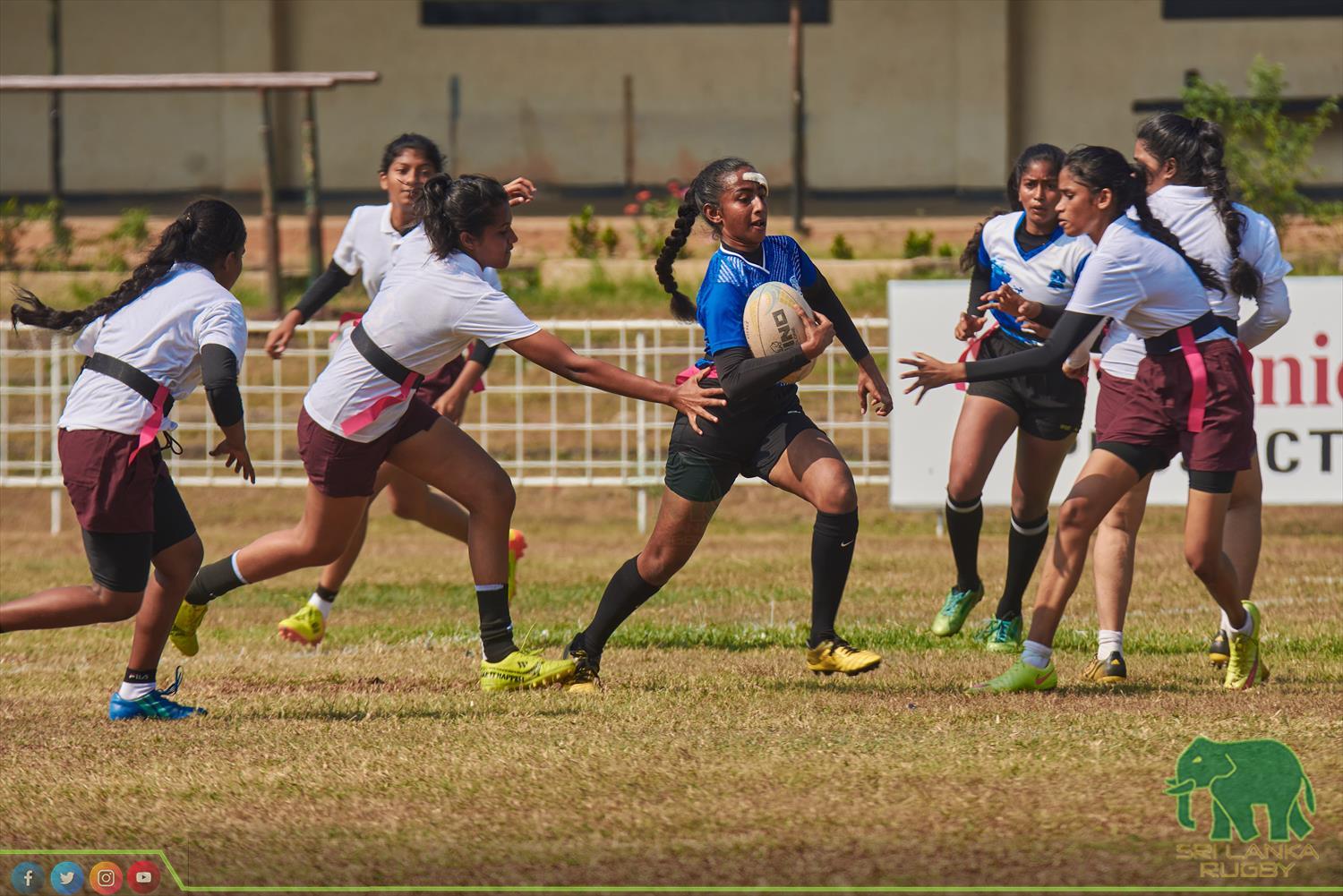 Sri Lanka Rugby official | Inter Schools Girls under 19 Tag Rugby Tournament for Empowered Women's Cup organised by SLR